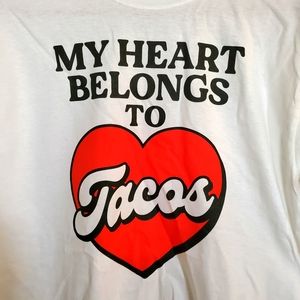 NWT M Men's Women's Unisex vintage look Taco Novelty Graphic Tee